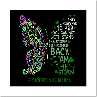 gastroparesis butterfly i am the storm Posters and Art